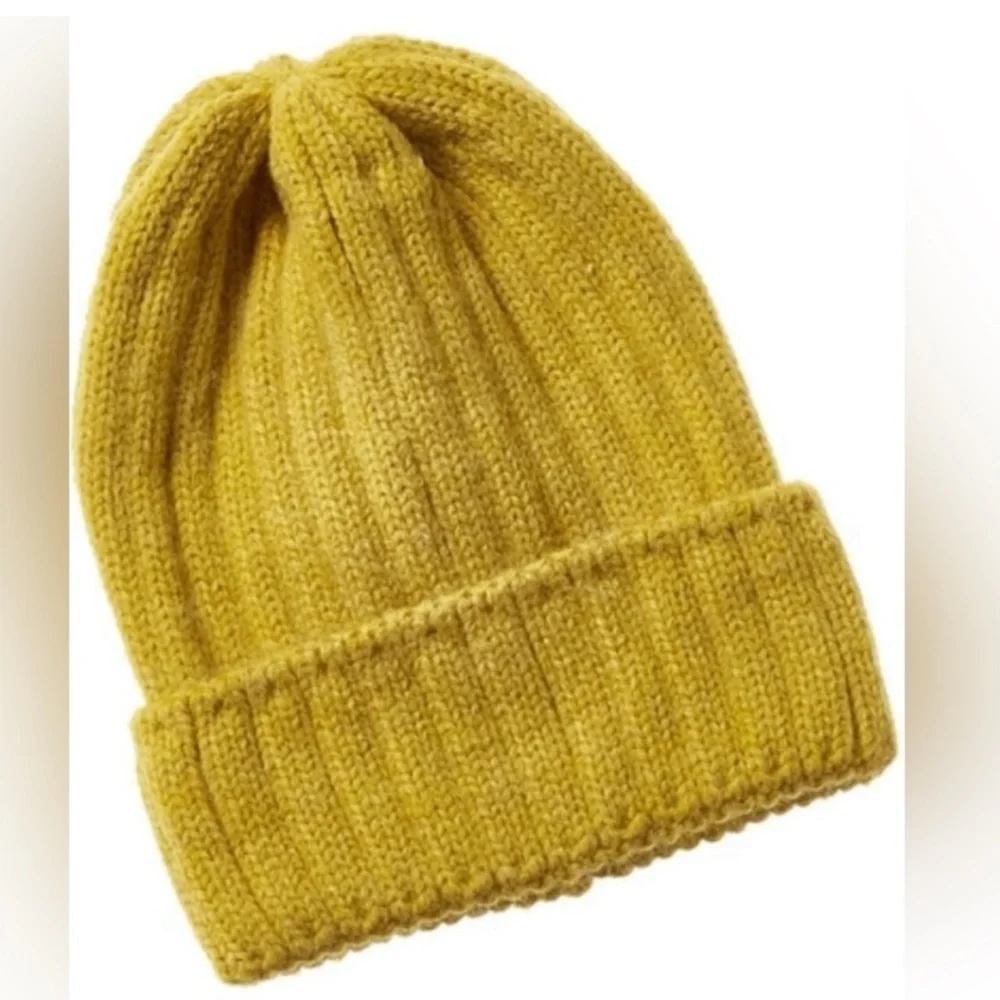 NWT Hat Attack Color Story Knit Beanie in Mustard Yellow Women’s One Size - Picture 1 of 6